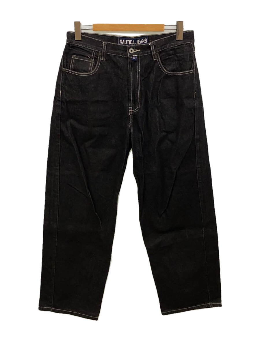 【中古】NAUTICA◆ボトム/34/コットン/BLK/9P4504-007【メンズウェア】