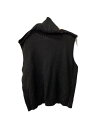 【中古】MM6◆ニットベスト(厚手)/S/ウール/BLK【メンズウェア】