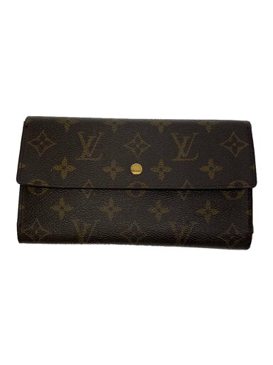 【中古】LOUIS VUITTON◆ポルト・トレゾール・インターナショナル_モノグラム・キャンバス_BRW/PVC/BRW/M61217【服飾雑貨他】 【中古】LOUIS VUITTON◆ポルト・トレゾール・インターナショナル_モノグラム・キャンバス_BRW/PVC/BRW/M61217【服飾雑貨他】