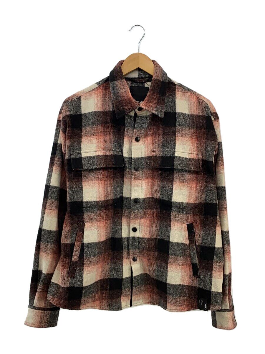 楽天2nd STREET 楽天市場店【中古】MSML◆CHECK SNAP BUTTON SHIRT/長袖シャツ/L/ポリエステル/ピンク/チェック//【メンズウェア】