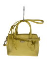 【中古】COACH◆ハンドバッグ_オールレザー/レザー/YLW【バッグ】