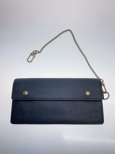 【中古】LOUIS VUITTON◆ポルト・フォイユ・アコルディオン_タイガ_BLK/レザー/BLK/メンズ【服飾雑貨他】 【中古】LOUIS VUITTON◆ポルト・フォイユ・アコルディオン_タイガ_BLK/レザー/BLK/メンズ【服飾雑貨他】