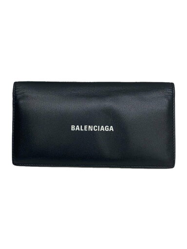 【中古】BALENCIAGA◆長財布/レザー/BLK/無地/メンズ【服飾雑貨他】 【中古】BALENCIAGA◆長財布/レザー/BLK/無地/メンズ【服飾雑貨他】