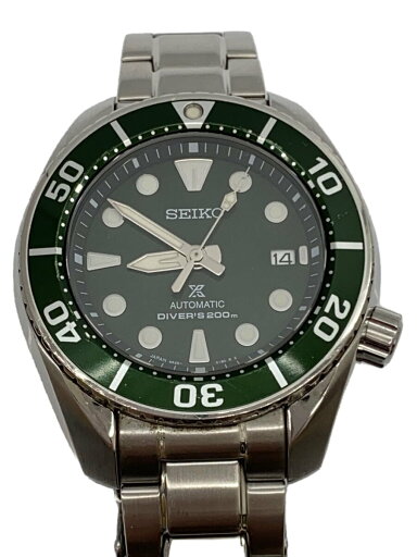 【中古】SEIKO◆PROSPEX DIVER SCUBA/自動巻腕時計/ステンレス/GRN/SLV/SS/6R35-00A0【服飾雑貨他】 【中古】SEIKO◆PROSPEX DIVER SCUBA/自動巻腕時計/ステンレス/GRN/SLV/SS/6R35-00A0【服飾雑貨他】
