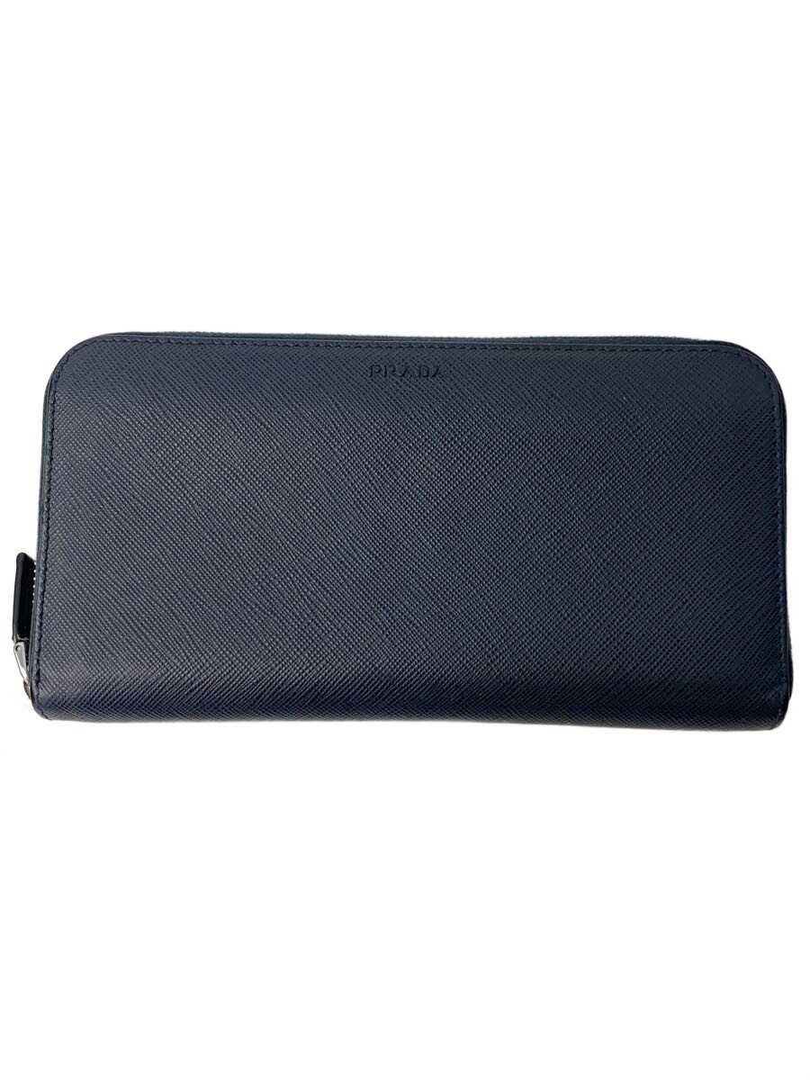 Clothing Accessories (Caps, Ties, Belts) - 【中古】PRADA◆長財布/--/NVY/無地/メンズ【服飾雑貨他】
