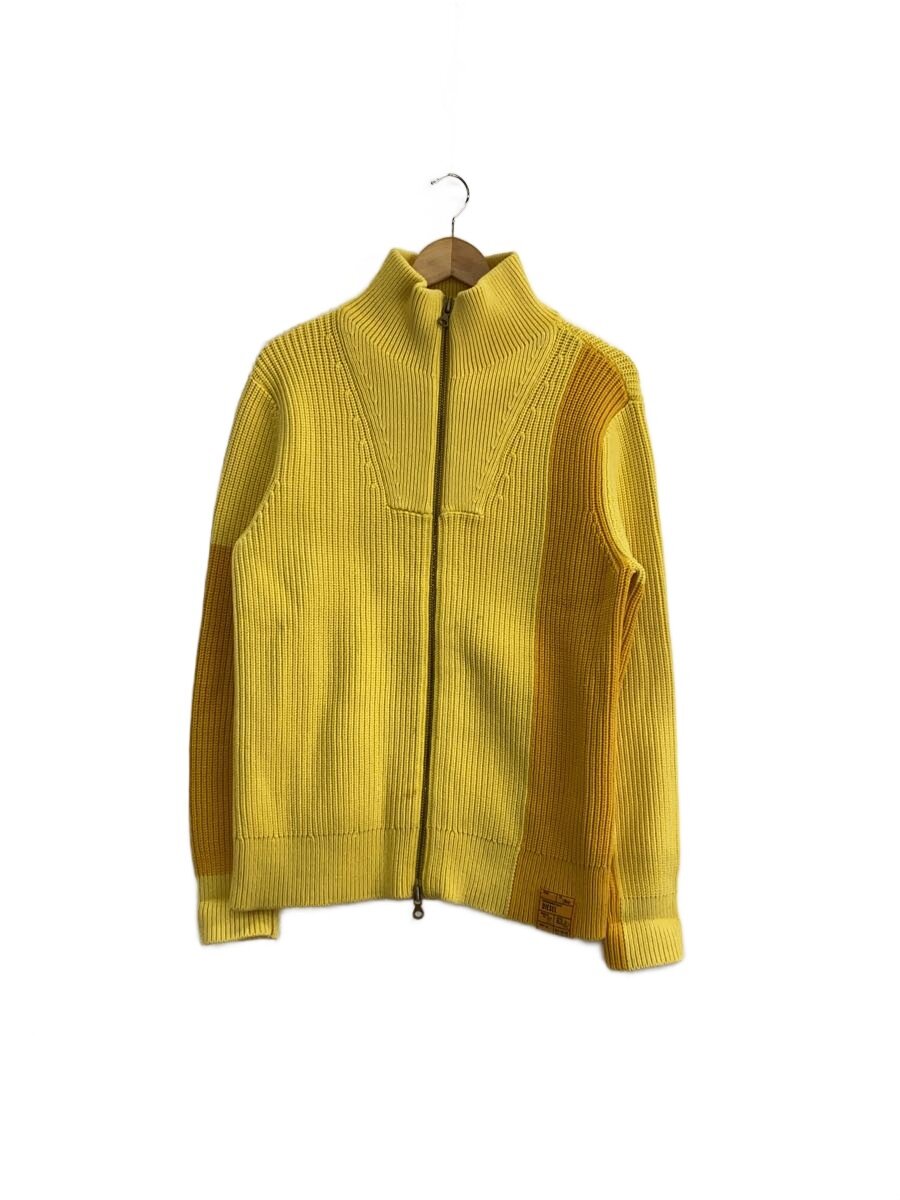 【中古】DIESEL◆カーディガン(厚手)/S/コットン/YLW/A06747【メンズウェア】