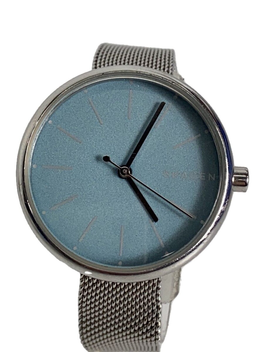 Y - 【中古】SKAGEN◆クォーツ腕時計/アナログ/ブルー/シルバー/skw2622/電池切れ【服飾雑貨他】