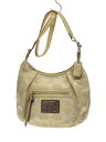 【中古】COACH◆ショルダーバッグ_シグネーチャー/--/IVO【バッグ】