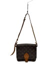 【中古】LOUIS VUITTON◆カルトシエールMM_モノグラム・キャンバス_BRW/PVC/BRW/モノグラム/M51253//【バッグ】