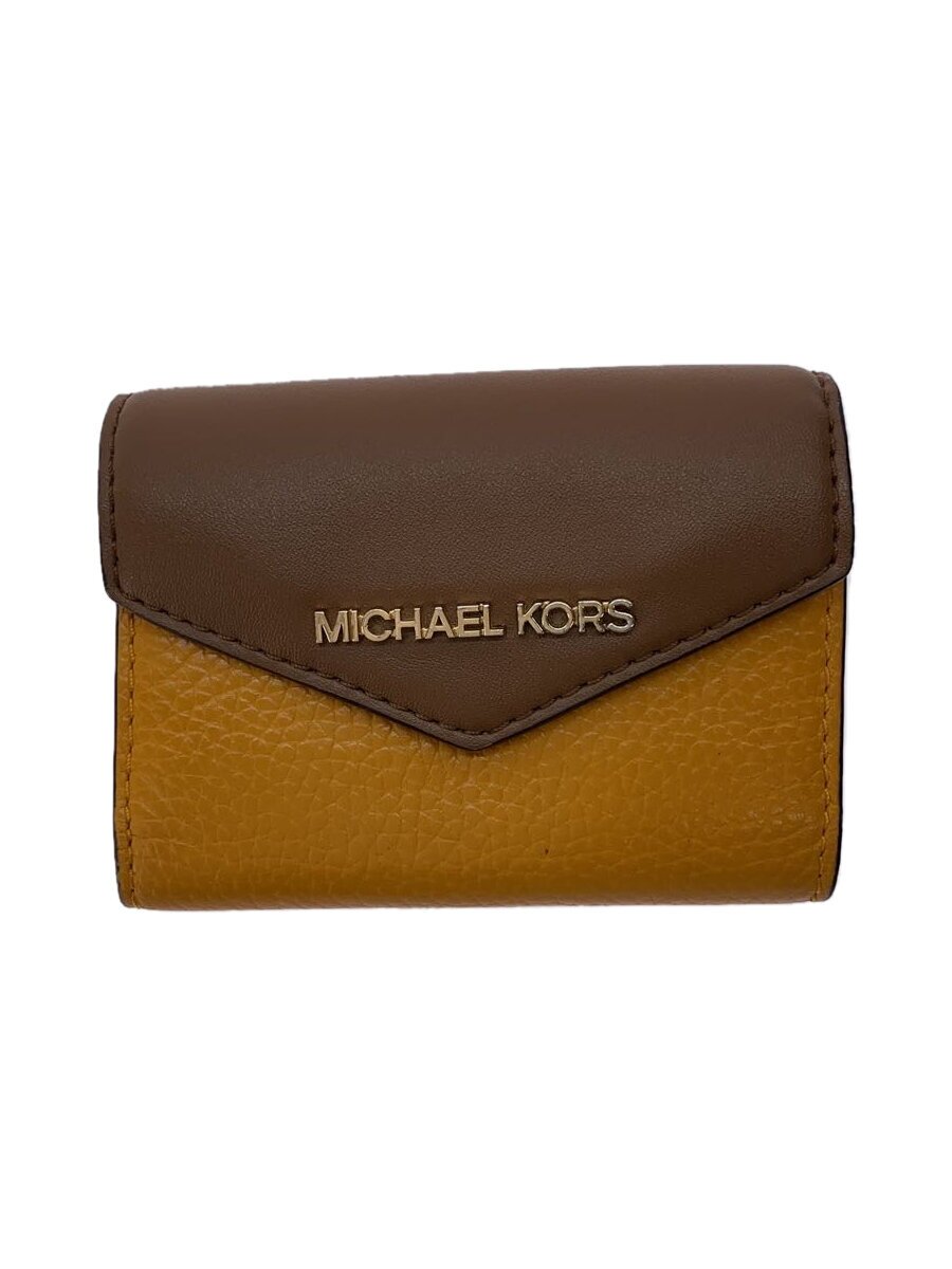 【中古】MICHAEL KORS◆キーケース/レザー/BRW/無地/レディース//【服飾雑貨他】