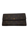 【中古】LOUIS VUITTON◆2)ポシェット・ポルト・モネ・クレディ_モノグラム・キャンバス/PVC/BRW/メンズ【服飾雑貨他】