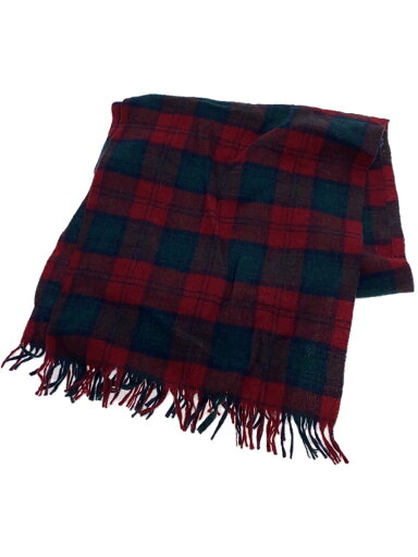 【中古】PENDLETON◆マフラー/ウール/レッド/チェック/USA製【服飾雑貨他】 【中古】PENDLETON◆マフラー/ウール/レッド/チェック/USA製【服飾雑貨他】