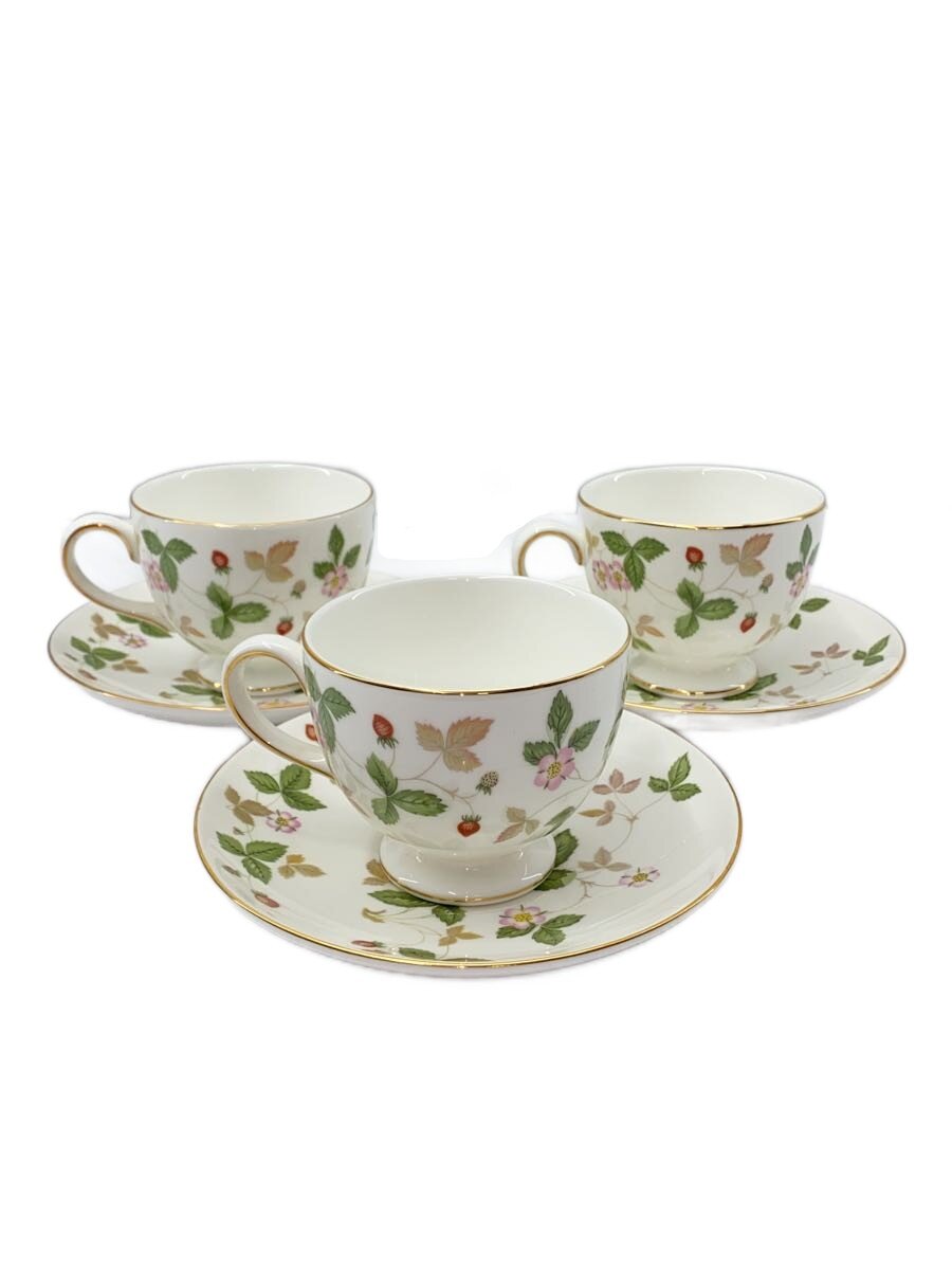 【中古】WEDGWOOD◆カップ&ソーサー/6点セット/WHT//【キッチン用品】