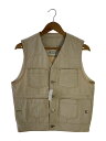 【中古】Maison Margiela◆17SS DENIM VEST 再構築 ベスト/50/コットン/クリーム/S30FB0087【メンズウェア】