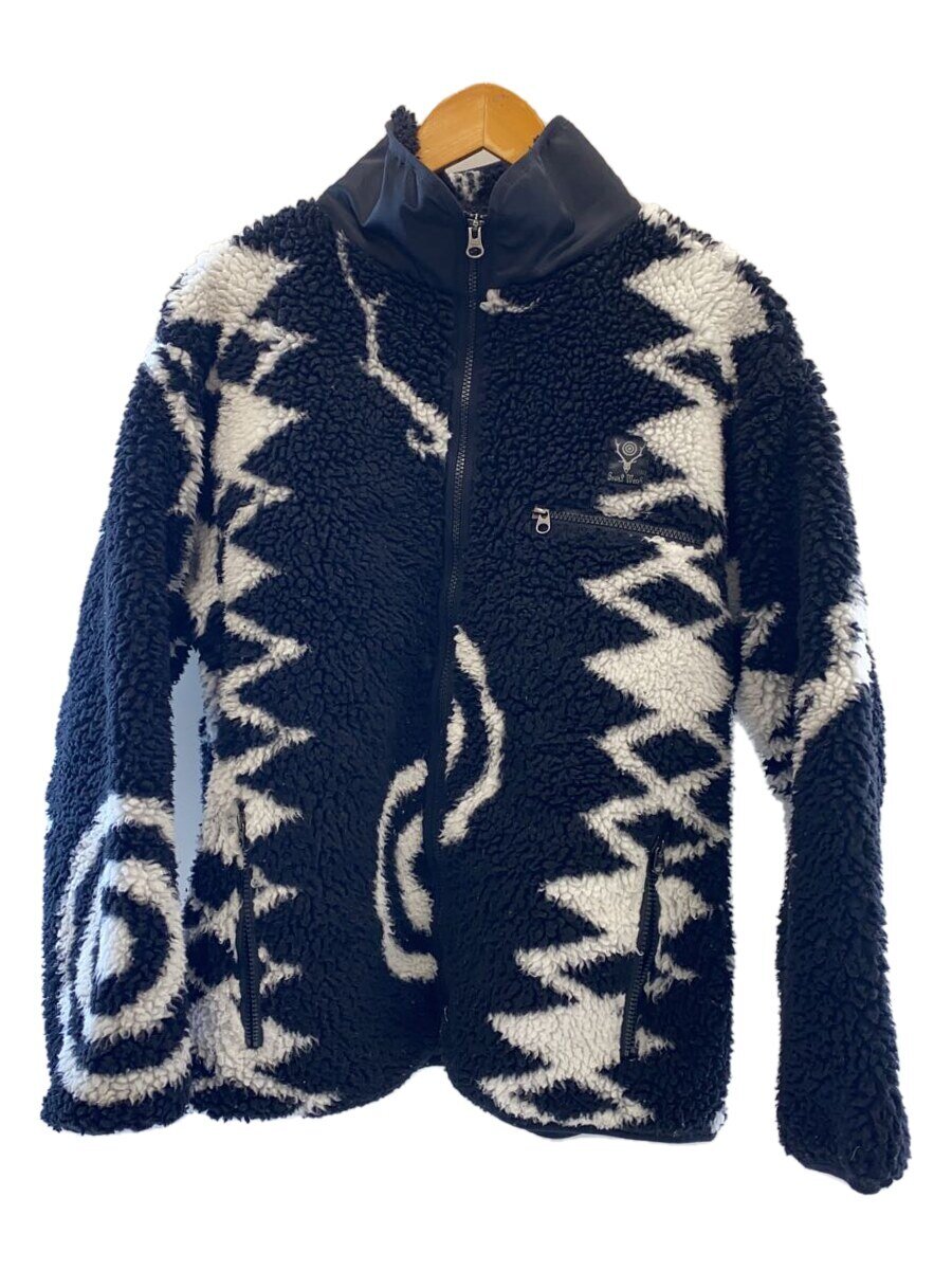 【中古】South2 West8(S2W8)◆19AW/Piping Jacket - Poly Jacquard Pile/フリースジャケット/XS【メンズウェア】