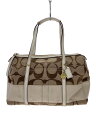 【中古】COACH◆ボストンバッグ_シグネチャー/キャンバス【バッグ】