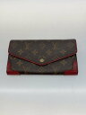 【中古】LOUIS VUITTON◆ポルト・フォイユ・サラ・レティーロ_モノグラム・キャンバス_BRW_ポピーペタル/PVC/BRW/レディー【服飾雑貨他】(4)