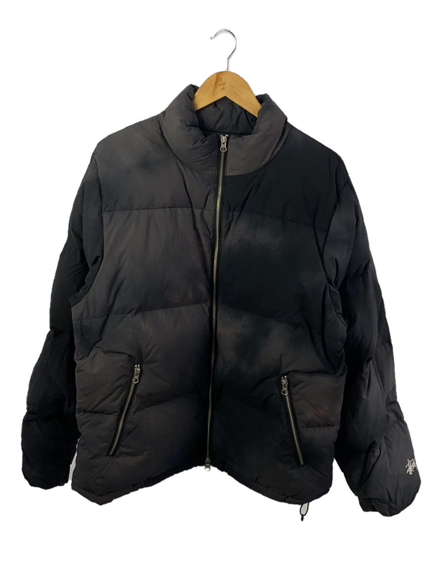 楽天2nd STREET 楽天市場店【中古】STUSSY◆RECYCLED PUFFER DOWN PUFFER/ダウンジャケット/M/ナイロン/BLK【メンズウェア】