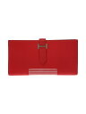 【中古】HERMES◆ベアン ロング C刻印/長財布/レザー/PNK/レディース/【服飾雑貨他】