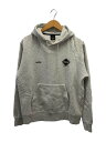 【中古】F.C.R.B.(F.C.Real Bristol)◆23SS/LEATHER APPLIQUE SWEAT HOODパーカー/M/コットン/GRY/F...