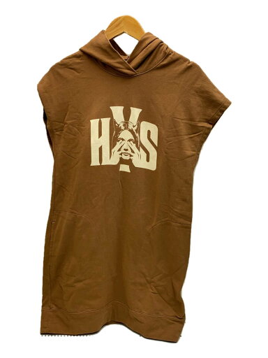 【中古】HYSTERIC GLAMOUR◆ノースリーブワンピース/FREE/コットン/BRW/01182CO04【レディースウェア】 【中古】HYSTERIC GLAMOUR◆ノースリーブワンピース/FREE/コットン/BRW/01182CO04【レディースウェア】