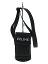 【中古】CELINE◆ポーチ/ポリエステル/BLK/無地【バッグ】