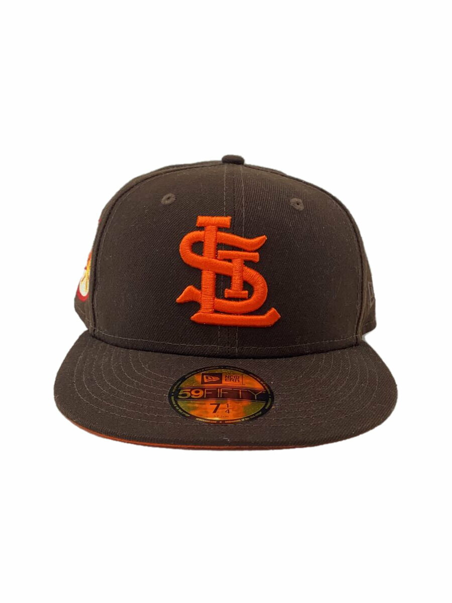 【中古】NEW ERA◆キャップ/7 1/4/セントルイスカージナルス/BRW/メンズ【服飾雑貨他】