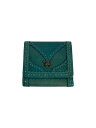 【中古】ANNA SUI◆2つ折り財布/グリーン/レディース【服飾雑貨他】
