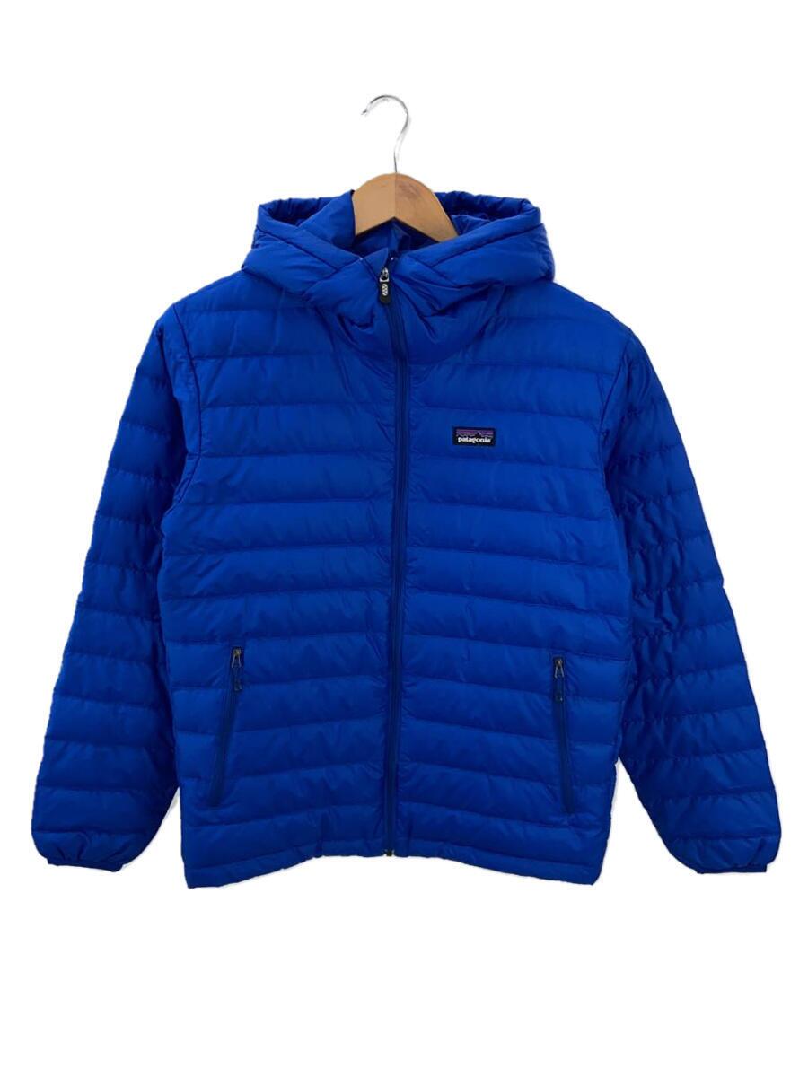 【中古】patagonia◆ダウンセーターフーディーダウンジャケット/XS/ポリエステル/BLU/無地/84700FA13//【メンズウェア】