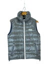 【中古】HELLY HANSEN◆ダウンベスト/L/ナイロン/GRY/無地/HE10701【メンズウェア】