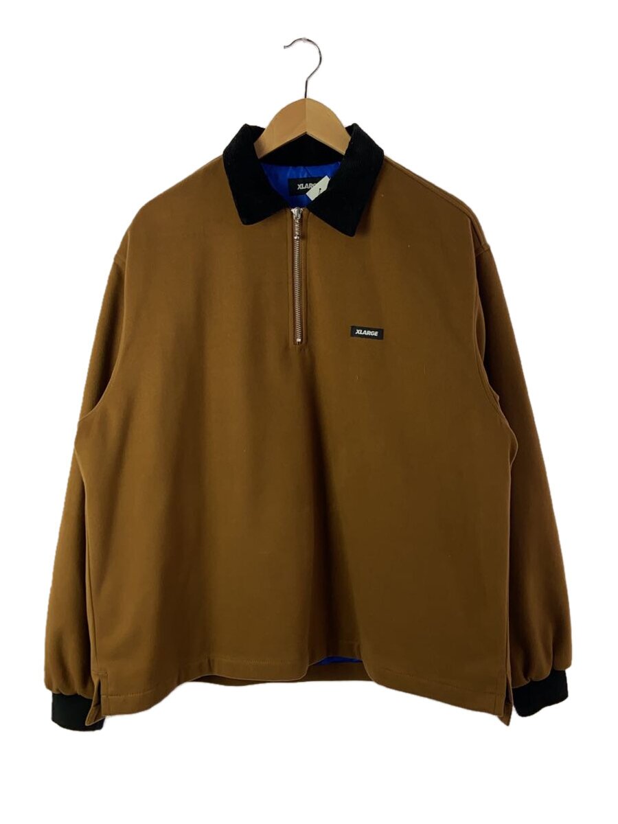 X-LARGE◆20AW PATCHED HALF ZIP SHIRT101204014002/ジャケット/M/ポリエステル/CML