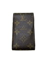 【中古】LOUIS VUITTON◆シガレットケース/--/BRW/総柄/メンズ/M63024【服飾雑貨他】
