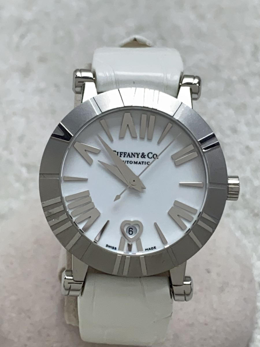 【中古】TIFFANY&Co.◆ATLAS/自動巻/レザ