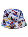 【中古】POLO RALPH LAUREN◆バケットハット/リバーシブル仕様/キッズ服飾/帽子/WHT【キッズ】