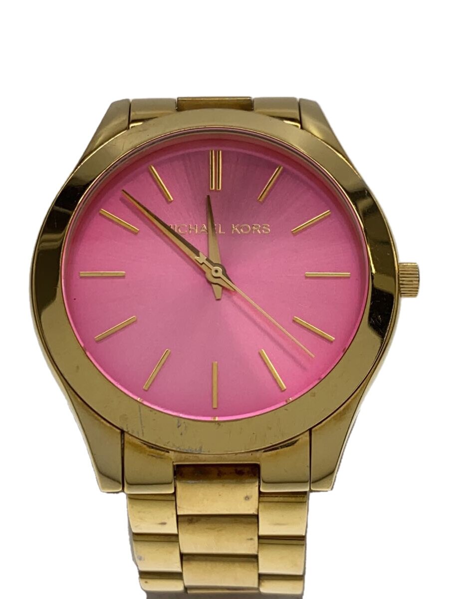 【ブランド】MICHAEL KORS 【ブランドカナ】マイケルコース 【型番】 【程度】B 【サイズ】 【メインカラー】ピンク 【素材・生地】ステンレス 【キーワード】　　 2025/07/02 セカンドストリート青梅新町店【4341】【中古】MICHAEL KORS◆クォーツ腕時計/アナログ/ステンレス ブランド MICHAEL KORS 型番 カラー ピンク 柄 素材・生地 ステンレス>色・素材について サイズ >サイズ表示について 実寸 【腕時計】 ケース縦：4.7 / ケース横：4.4 / 文字盤縦：3.4 / 文字盤横：3.4 / ケースの厚さ：0.8 / バンド幅：2 / 手首周り：15 【その他】 その他サイズ：/ 商品は　セカンドストリート青梅新町店の店頭にて販売しております。商品に関するお問合わせは、お電話(TEL:0428-30-0261)にて、問合わせ番号：2343413458029をお伝えください。 配送方法やお支払い方法に関するお問い合わせは、サポートセンターまでご連絡をお願いします。 ※お電話の対応は営業時間内のみとなります。お問い合わせフォームでお問い合わせの際はご注文番号をご記入下さい この商品に関する出品店舗からのコメント 遠めだとわかりにくいですが、ベルトだけでなく、ケースにも傷が見受けられます。店頭でも同時販売を行っている為、記載の無い汚れやダメージが生じる場合がございます。商品についてご不明点・ご質問等がございましたら、お気軽に当店へお問合せくださいませ。