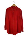 【中古】Y’s for men◆第7釦欠損/90s/長袖シャツ/--/レーヨン/RED/MS-B03-203【メンズウェア】(4)