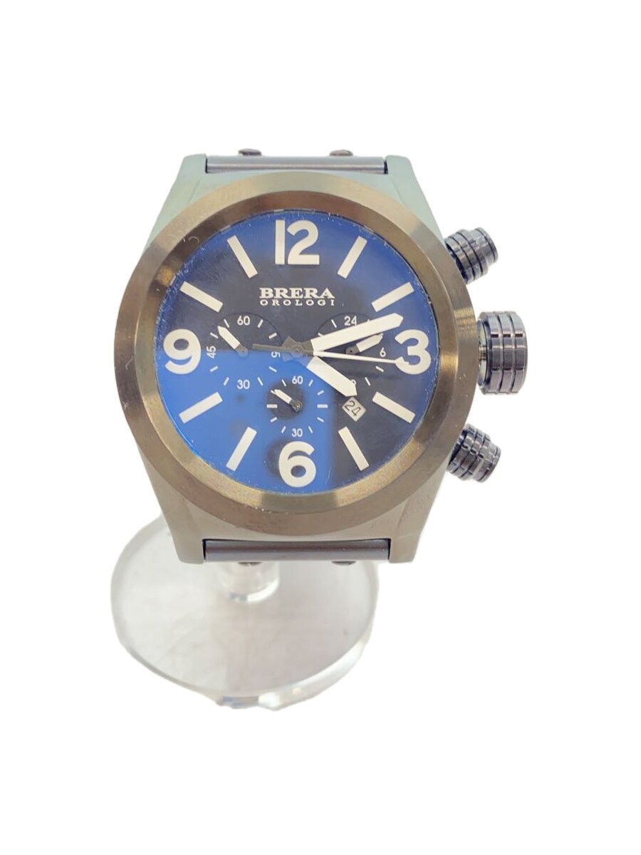 【中古】BRERA OROLOGI◆クォーツ腕時計/--/--/BLK/BLK/BRETC45【服飾雑貨他】