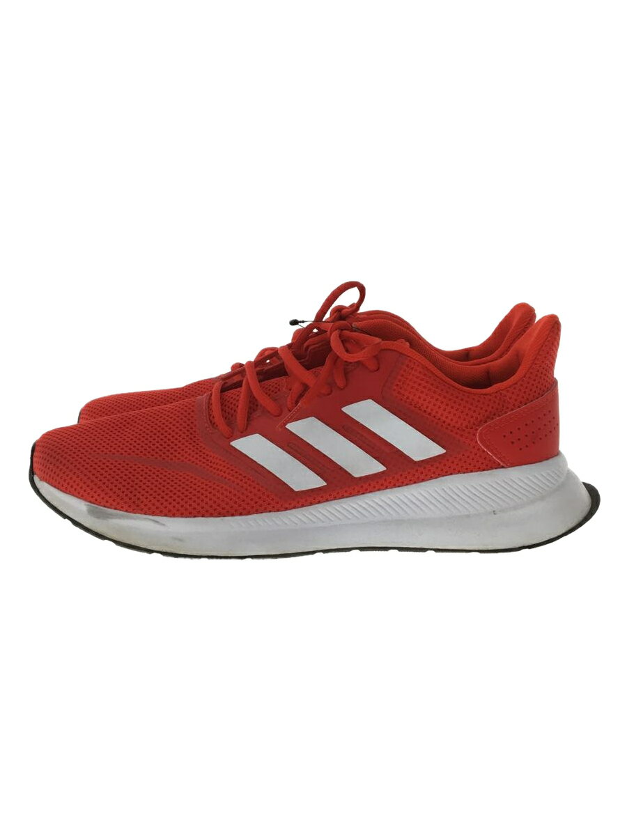 【中古】adidas◆ネオレーベル/FALCONRUN/ファルコンラン/レッド/F36202/26.5cm/RED【シューズ】