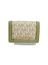 【中古】MICHAEL KORS◆3つ折り財布/--/WHT/レディース【服飾雑貨他】