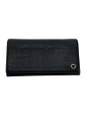 【中古】BVLGARI◆長財布/レザー/BLK/無地/メンズ【服飾雑貨他】