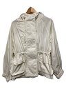 【中古】BEAUTY&YOUTH UNITED ARROWS◆タフタ ドロースト フーディー/M/ポリエステル/WHT/1625-199-5202【レディースウェア】