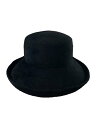 【中古】YOHJIYAMAMOTO+NOIR◆ハット/--/ファー/BLK/メンズ/NF-H01-140【服飾雑貨他】