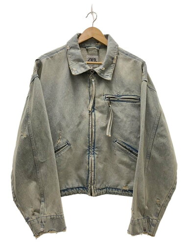 【中古】ZARA◆Gジャン/ジップアップデニムジャケット/XL/デニム/IDG/無地/1538/419/406【メンズウェア】 【中古】ZARA◆Gジャン/ジップアップデニムジャケット/XL/デニム/IDG/無地/1538/419/406【メンズウェア】