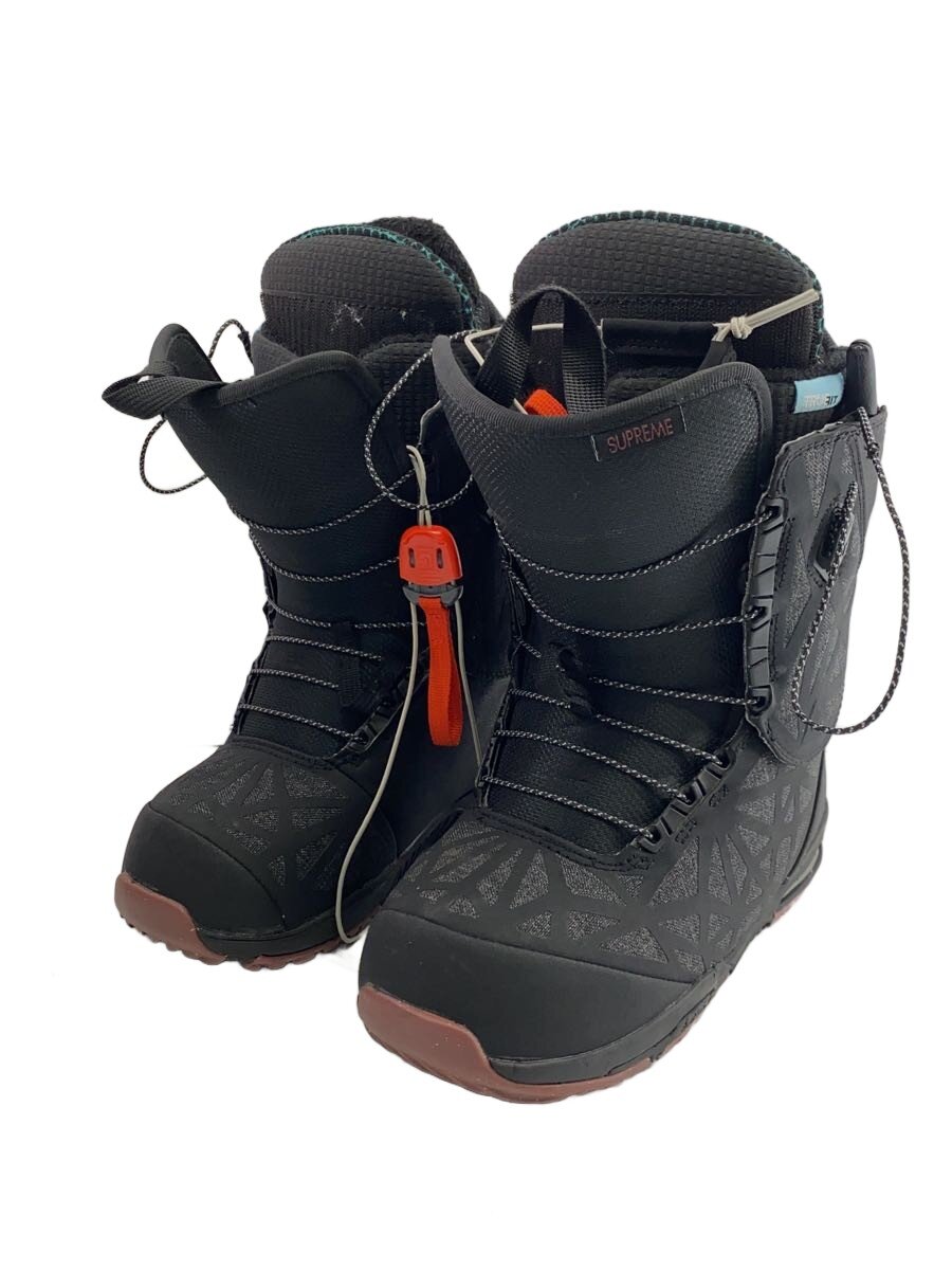 【中古】BURTON◆スノーボードブーツ/24cm/クイックレーシング/BLK【スポーツ】