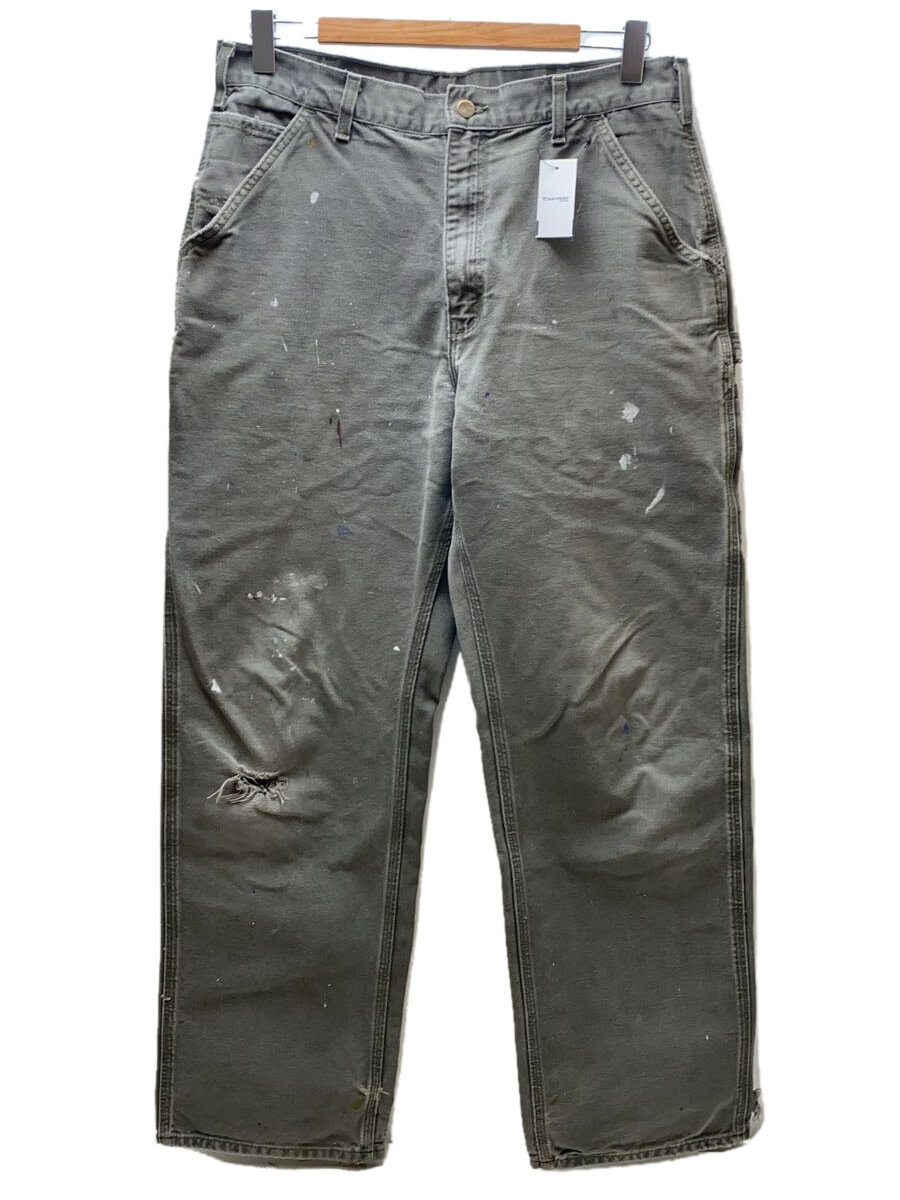 【中古】Carhartt◆ペインターパンツ/--/コットン/KHK/無地【メンズウェア】