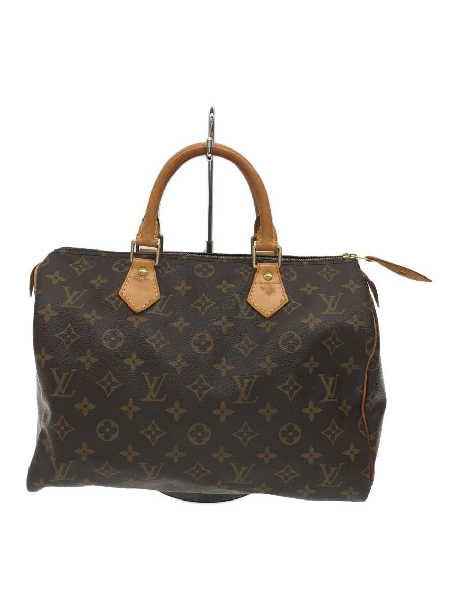 【中古】LOUIS VUITTON◆スピーディ30_モノグラムキャンバス/PVC/BRW【バッグ】