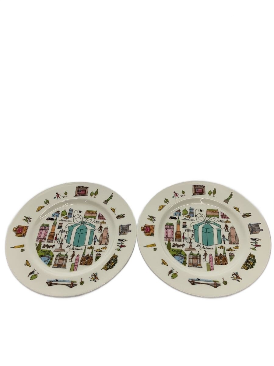 【中古】TIFFANY Co.◆5th アベニュー ペアプレート/2点セット//【キッチン用品】
