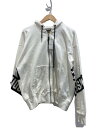 【中古】DIESEL◆パーカー/L/コットン/WHT/無地/00SW9F-S-ALBY-ZIP-A1-01AJH【メンズウェア】