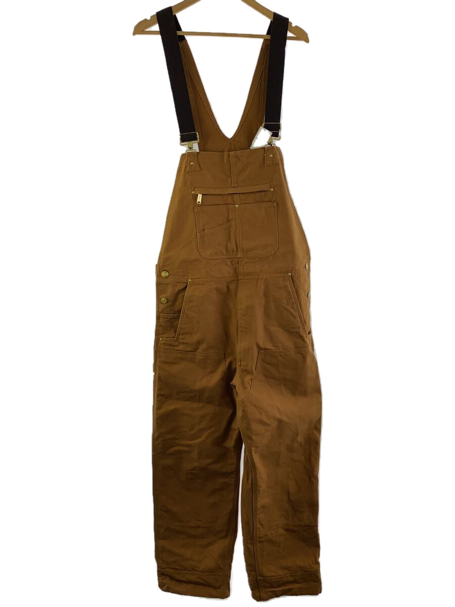 【中古】Carhartt◆オーバーオール/34/--/BRW/無地/102779-211【メンズウェア】
