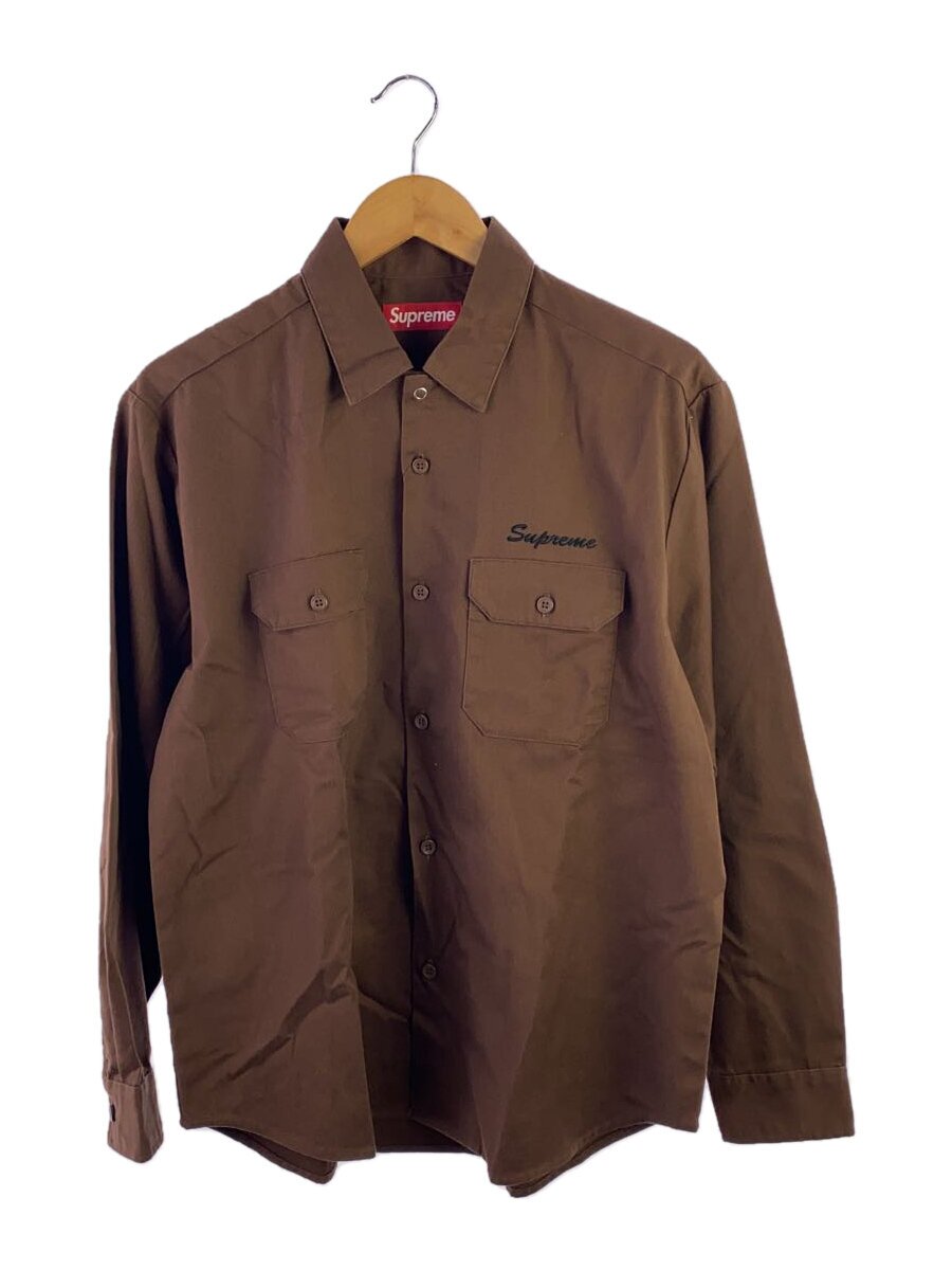 【中古】Supreme◆24AW/Snow White Work Shirt/半タグ付 /S/コットン/BRW【メンズウェア】